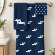 Dachshund Badrum Handduk Set | 3 Delar Doxie Bad