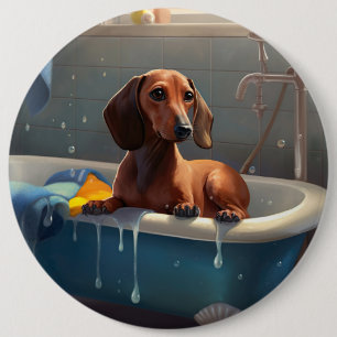 Dachshund Badtids Spass  Knapp