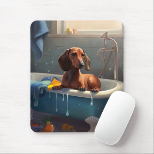 Dachshund Badtids Spass Musmatta