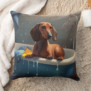 Dachshund badtidsskul  kudde