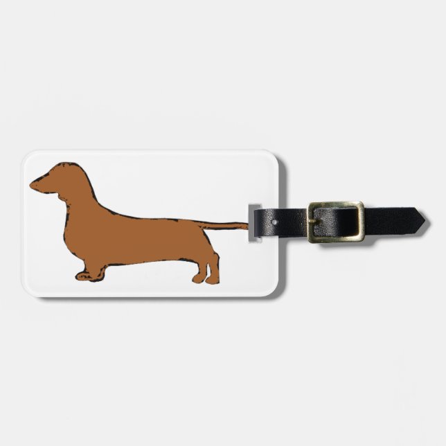 dachshund bagagebricka (Horisontell Framsida)
