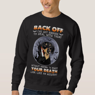 Dachshund bak från Harna tillräckligt för att kunn Lång Ärmad Tröja