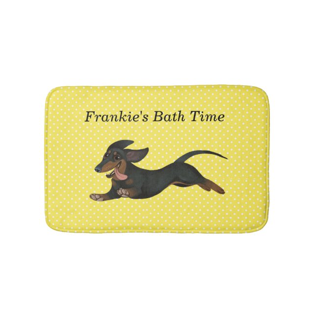 Dachshund Bath Mat Badrumsmatta (Framsidan)