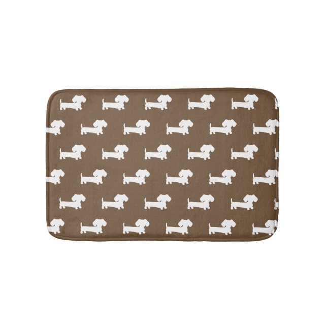 Dachshund Bath Mat Brown Doxie Bathroom Matta (Framsidan)