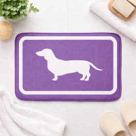 Dachshund Bath Mat Lila Doxie Bathroom Matta