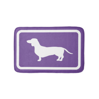 Dachshund Bath Mat Lila Doxie Bathroom Matta