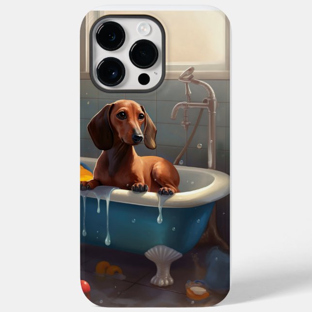 Dachshund Bathtime-Roligt (Baksida)