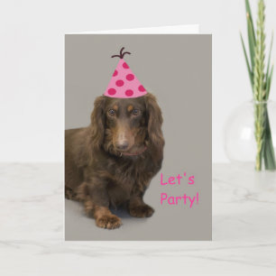 Dachshund Birthday Card av Focus för en orsak Kort
