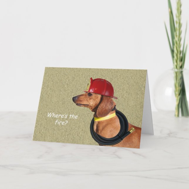 Dachshund Birthday Card av Focus för en orsak Kort (Framsida)