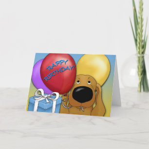 Dachshund Birthday Card Kort