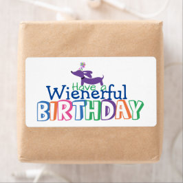 Dachshund Birthday Gift Märkres Wienerful Birthday Fraktsedel