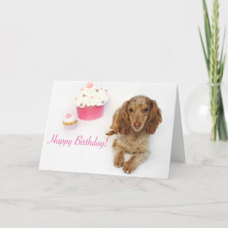 Dachshund Birthday Kort
