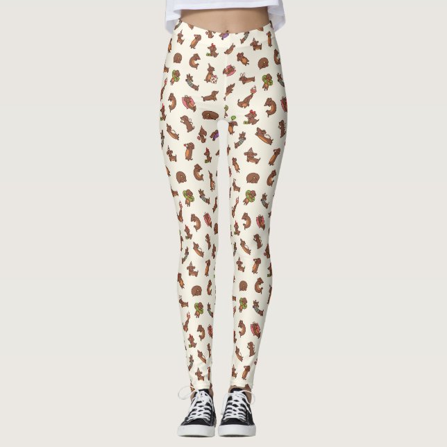 Dachshund Birthday Leggings (Framsida)