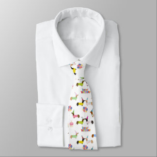 Dachshund Birthday Tie Slips