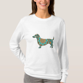 Dachshund Boho Mandala T Shirt