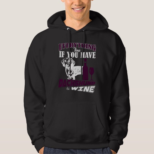 Dachshund Bra Hoodie (Framsida)