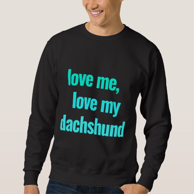 Dachshund Breed Hundägare Lång Ärmad Tröja (Framsida)