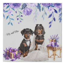 Dachshund Bröllop Art