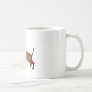 Dachshund Brown Hund 325 ml Classic White Mugg