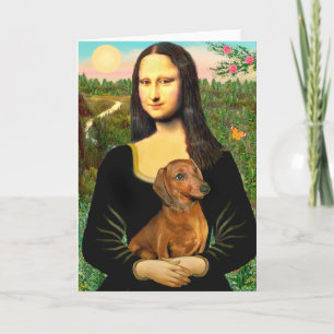 Dachshund (brun1) - Mona Lisa Kort