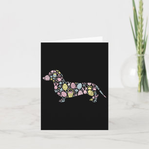 Dachshund Bunny Påskägg Påsk Day Womens Manar Kort