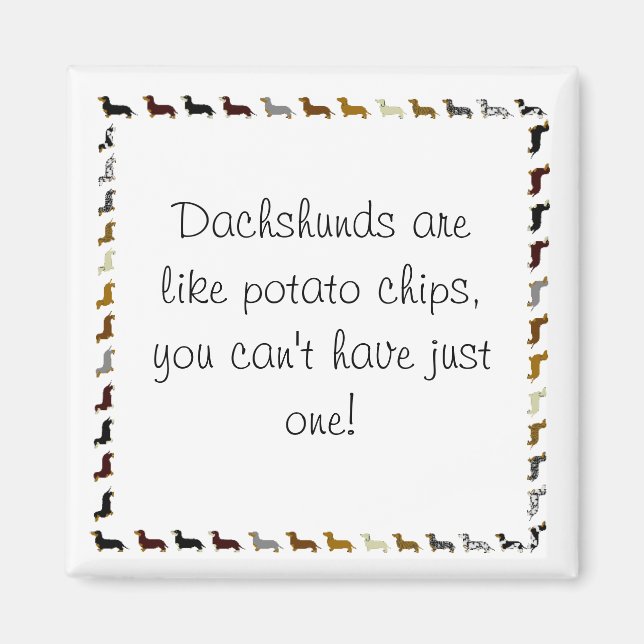 Dachshund-can har inte bara en magnet (Framsidan)