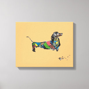 Dachshund Canvas i många olika storlekar