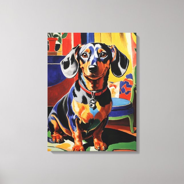 Dachshund Canvastryck (Framsida)