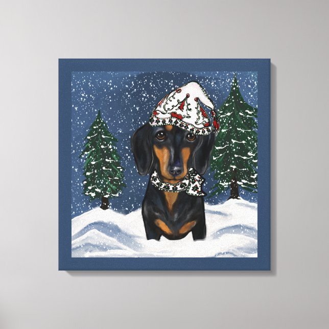 Dachshund Canvastryck (Framsida)