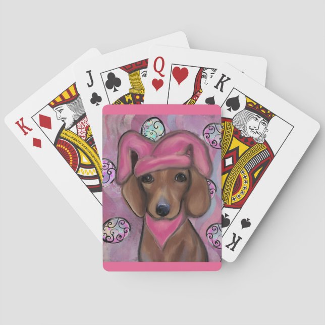 Dachshund Casinokort (Baksidan)