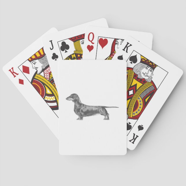 Dachshund Casinokort (Baksidan)