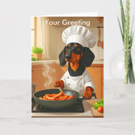 Dachshund Chef ’Sause Hund’ Kort