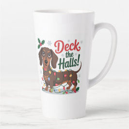 Dachshund Christmas Mug – Deck the Halls Holiday