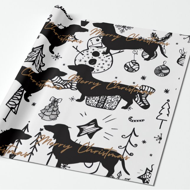 Dachshund christmas presentpapper (Skapare uppladdad)