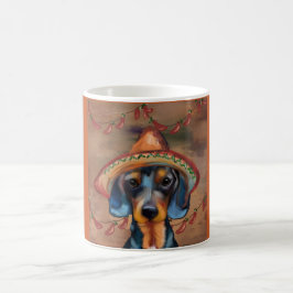Dachshund Cinco de Mayo Kaffemugg