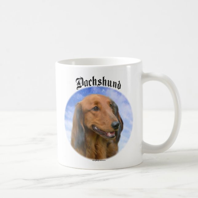 Dachshund Clouds Kaffemugg (Höger)