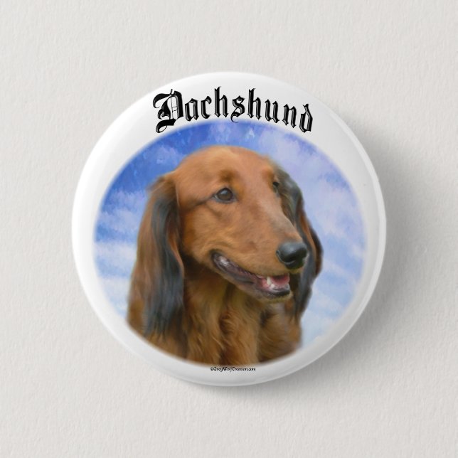 Dachshund Clouds Knapp (Framsida)