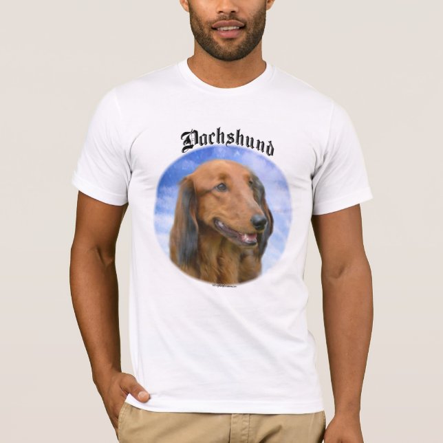 Dachshund Clouds Tee Shirt (Framsida)