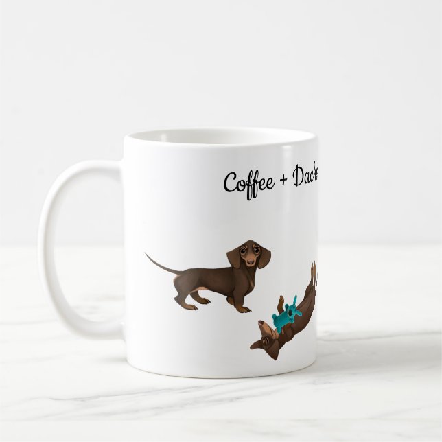 Dachshund Coffee Mugg (Vänster)