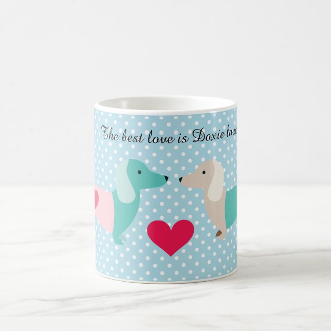 Dachshund Coffee Mugg Doxie Valentine (Center)