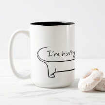 Dachshund Coffee Two-Tone Mugg
