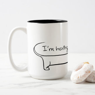 Dachshund Coffee Two-Tone Mugg
