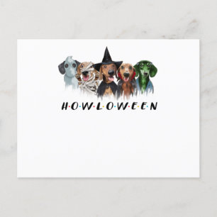 Dachshund costume halloween t-shirt halloween vykort