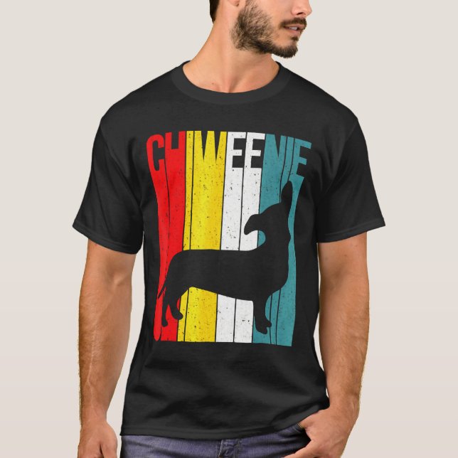Dachshund Cute Chiweenie Hund T Shirt (Framsida)