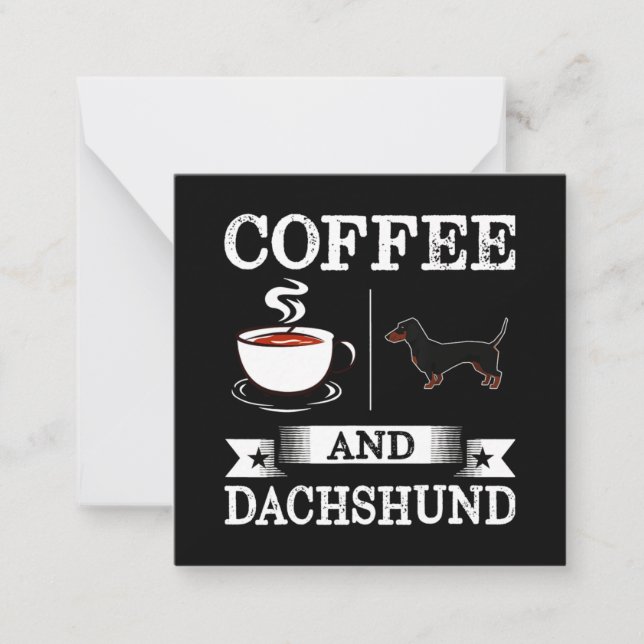 Dachshund Cute Hund Anteckningskort (Framsida)