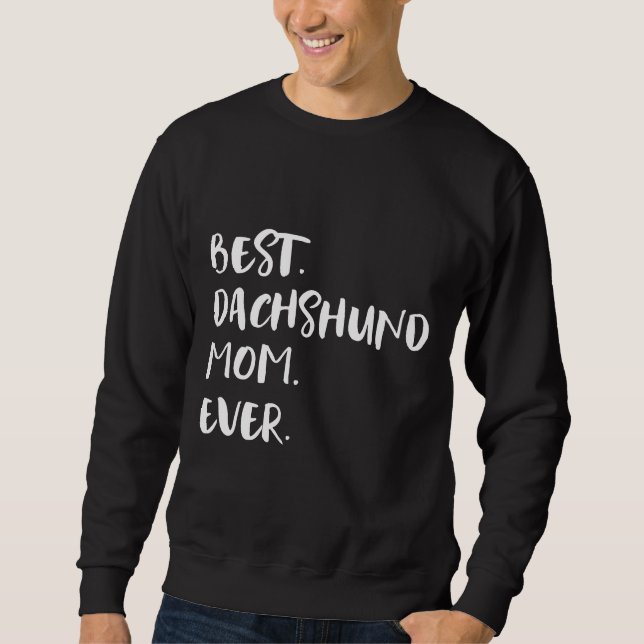 Dachshund Dachshund Dachshund Lång Ärmad Tröja (Framsida)