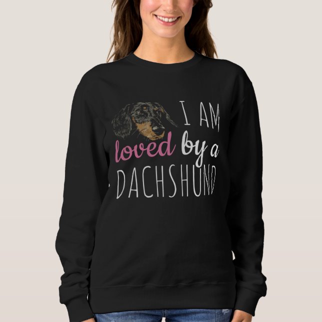 Dachshund Dachshund Dog Love Retro T Shirt (Framsida)