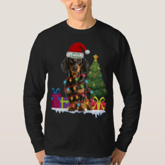 Dachshund dackel wiener hund ful christmas sweater t shirt