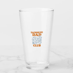 Dachshund Dad Club Vintage Hund Tröja Design_1 Glaskopp