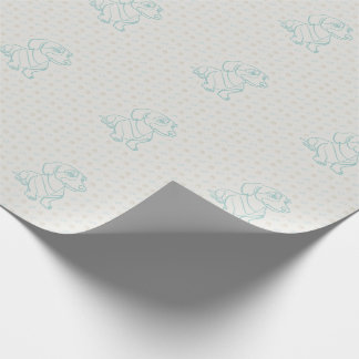 Dachshund Dekorativ Linje Konst Mönster Presentpapper